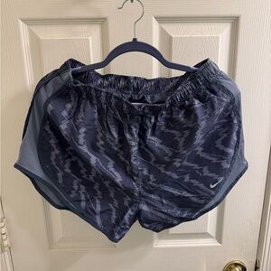 Nike Women's Navy Zigzag Athletic Shorts